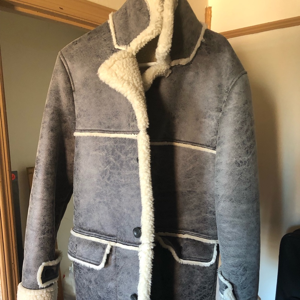 Zara Shearling Jacket Size Small